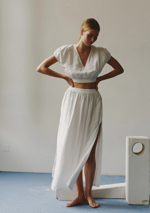 The Long Linen Skirt