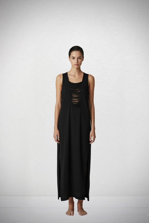 La Robe En Lin À Franges