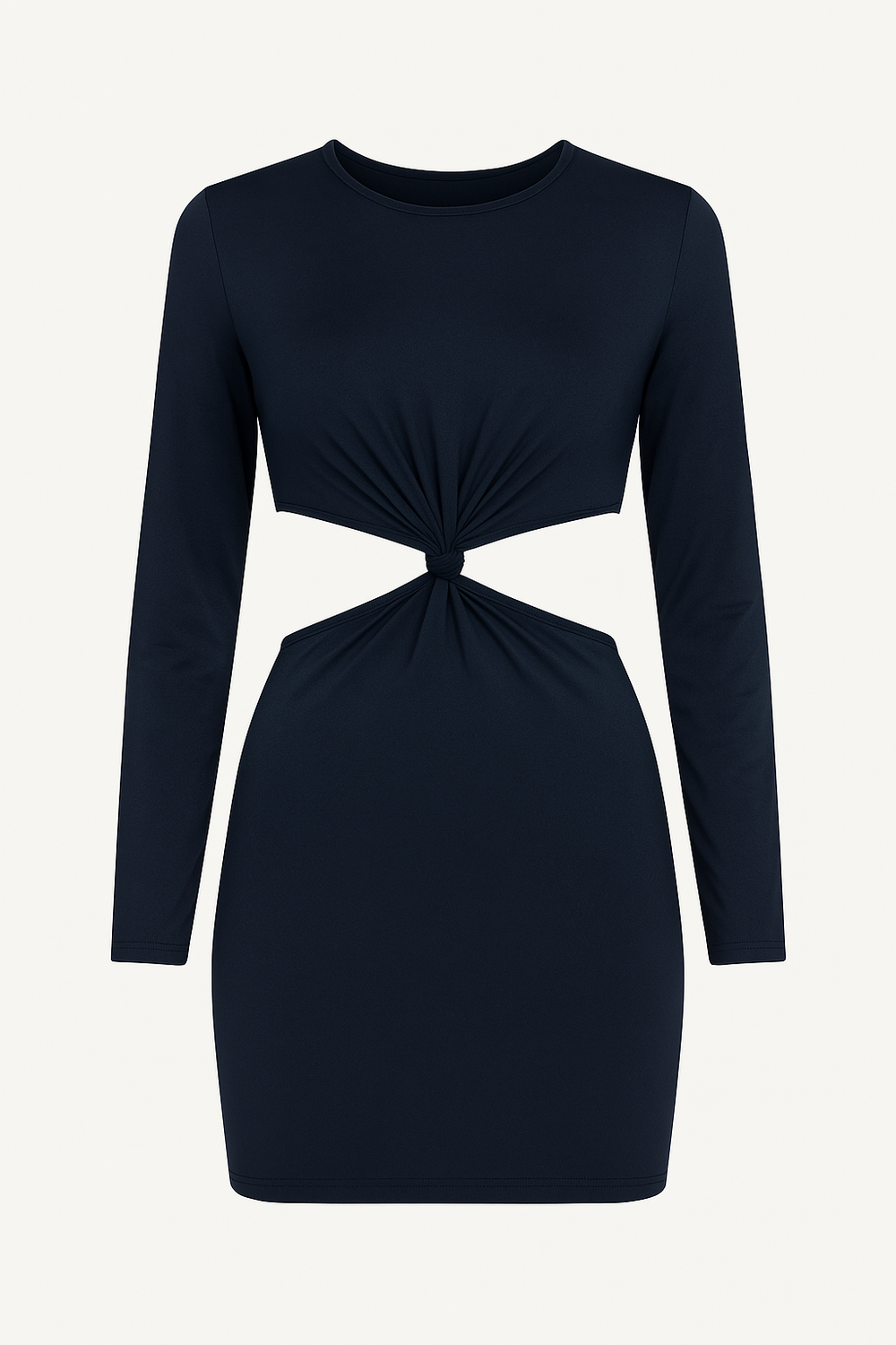 Long Sleeve Navy Cut Out Dress Navy Blue Long Sleeve Blaire